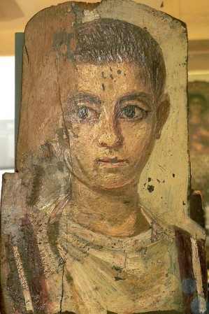 A Boy, Antinoopolis, end 2nd cent. AD (Paris, Musée du Louvre, E 12570)